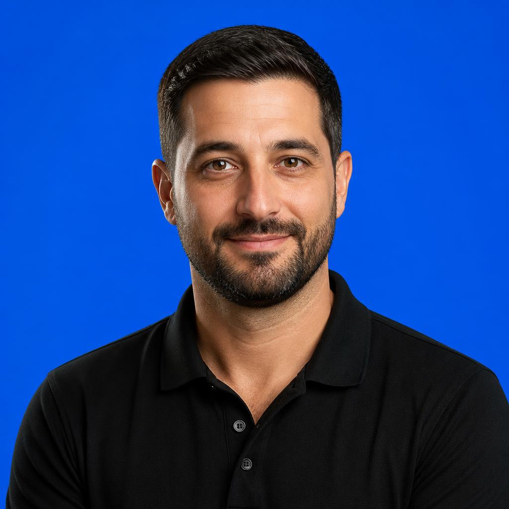 Bobby, the AI-generated brand character of Bobby Car Wash, head and shoulders portrait